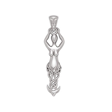 Silver Celtic Goddess Pendant TPD5471 - Jewelry